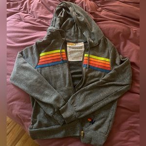 Aviator Nation 5-stripe Hoodie Zip